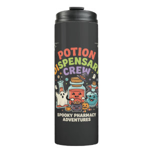 Halloween Pharmacy Potion Crew Thermal Tumbler
