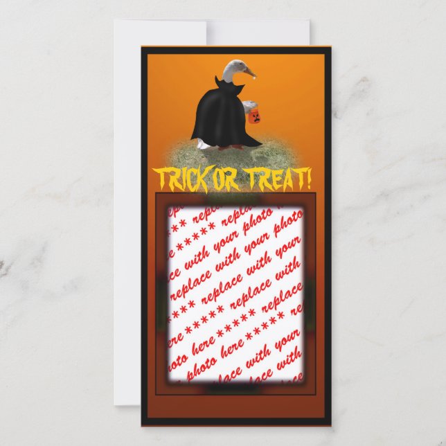 Halloween Photo Card or Photo Gift Tag (Front)