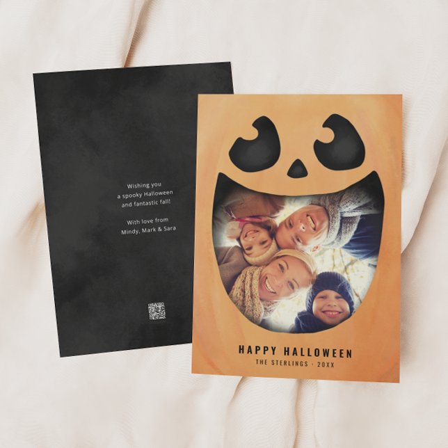 Halloween Photo Card | Pumpkin Jack O Lantern (Creator Uploaded)