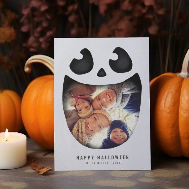 Halloween Photo Card | Skeleton Jack O Lantern (Creator Uploaded)
