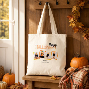 Halloween Photo Collage Trick or Treat Tote Bag