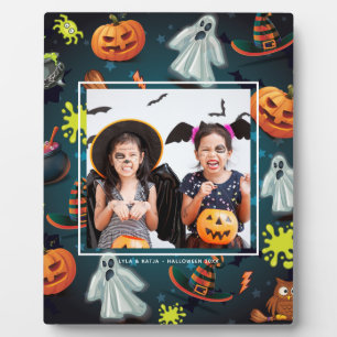 Halloween Photo cute Pattern Plaque