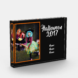 Halloween Photo Keepsake Acrylic - Halloween /Year Block