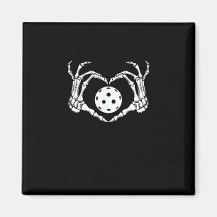 Halloween Pickle Skeleton Heart Hands Magnet