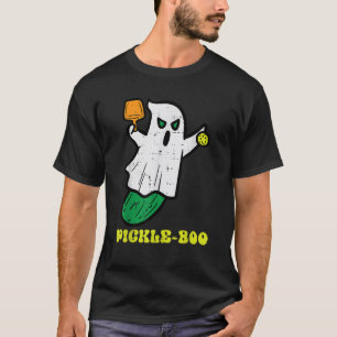 Halloween Pickleball Pickle Boo Ghost Costume Men T-Shirt