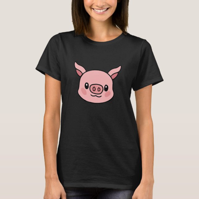 Halloween Pig Face u2013 Spooky Season Fanatic Hol T-Shirt (Front)