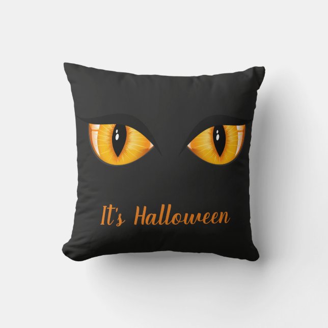 Halloween Pillow-Cat Eyes Cushion (Front)