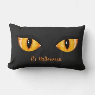 Halloween Pillow-Cat Eyes Lumbar Cushion
