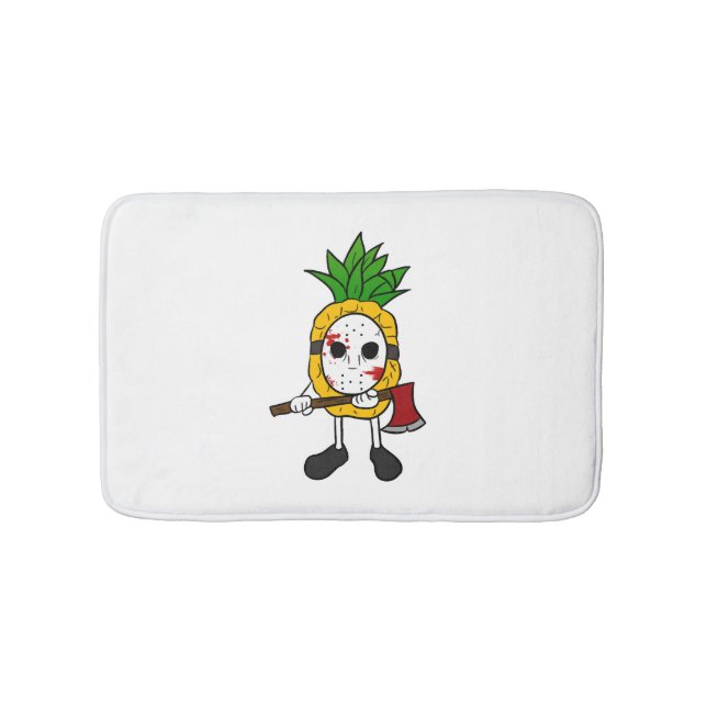 Halloween Pineapple  Bath Mat (Front)
