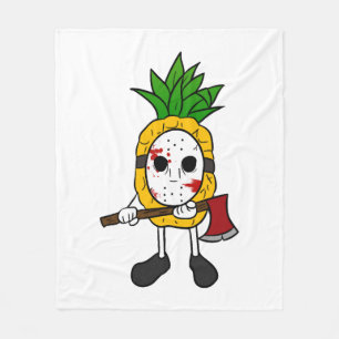 Halloween Pineapple Fleece Blanket