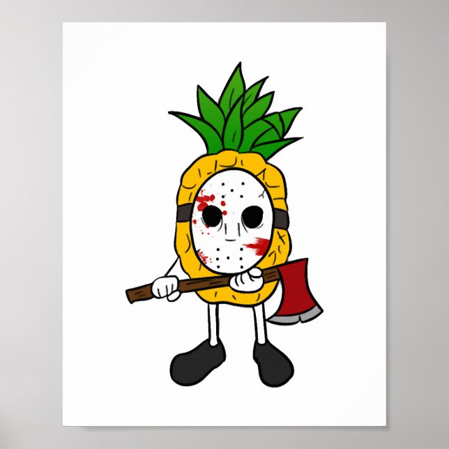 Halloween Pineapple  Poster (Front)