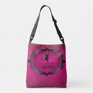 Halloween pink witch crossbody bag