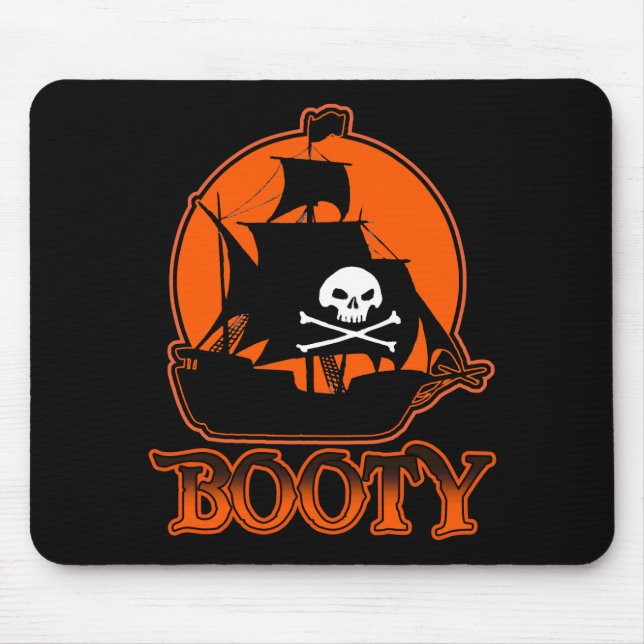 Halloween Pirate Booty Mouse Pad (Front)
