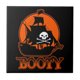 Halloween Pirate Booty Tile
