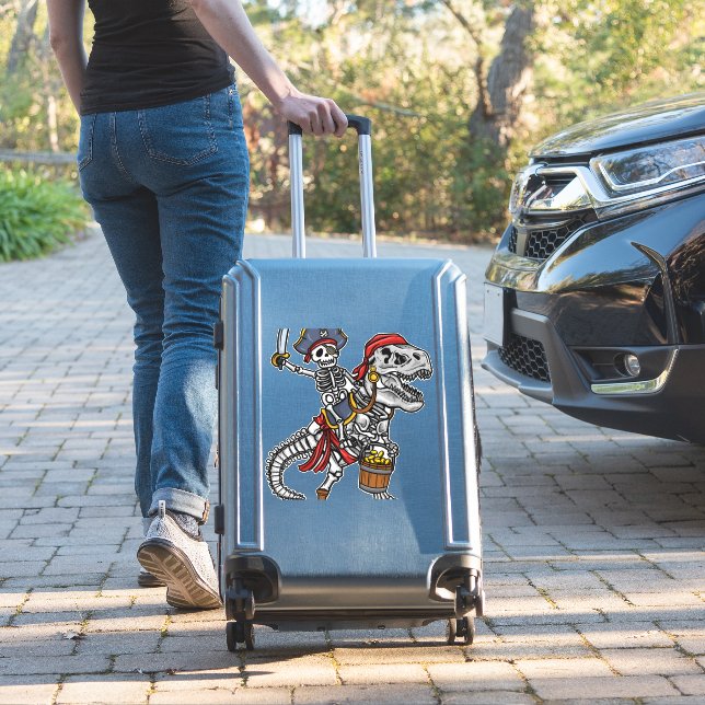 Halloween Pirate Dinosaur Skeleton (Suitcase Insitu)