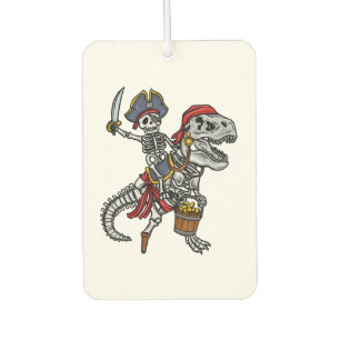 Halloween Pirate Dinosaur Skeleton Car Air Freshener
