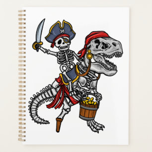 Halloween Pirate Dinosaur Skeleton Planner
