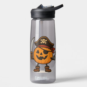Halloween pirate Jack-o-Lantern Water Bottle