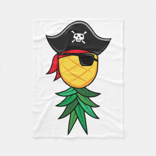 Halloween Pirate Upside Down Pineapple Swingers Li Fleece Blanket