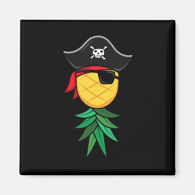 Halloween Pirate Upside Down Pineapple Swingers Li Magnet (Front)