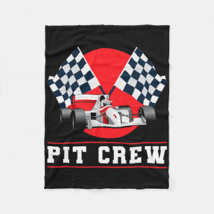 Halloween Pit Crew Costume Race Track Fleece Blanket
