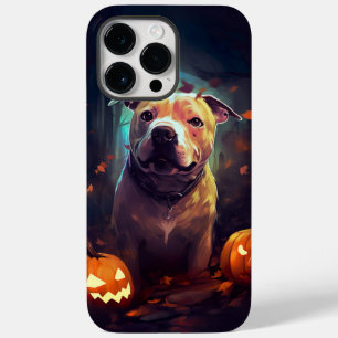 Halloween Pitbull With Pumpkins Scary  Case-Mate iPhone 14 Pro Max Case