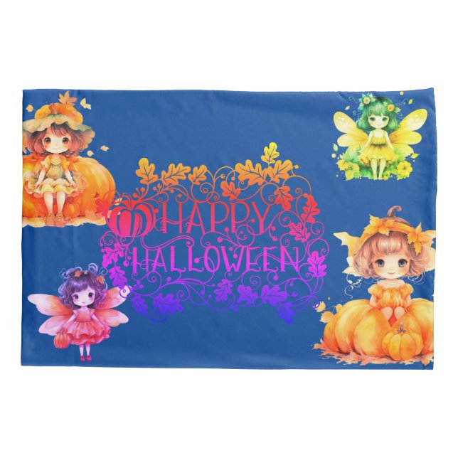 Halloween pixies Pillowcase (Back)