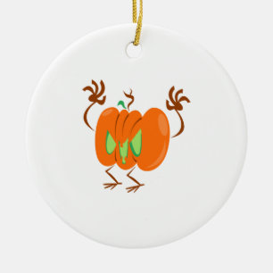Halloween plant ceramic ornament
