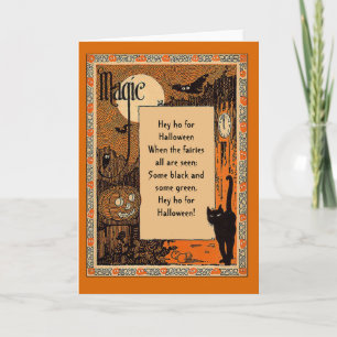 Halloween Poem Card with Customisable Text