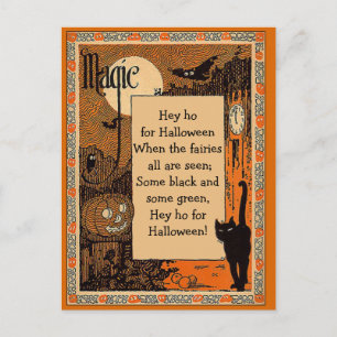 Halloween Poem Card with Customisable Text