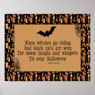 Halloween Poem Poster