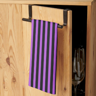 Halloween Poison Purple and Black  Tea Towel