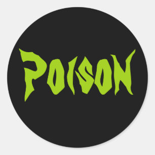 Halloween Poison Sticker