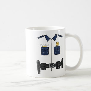 Halloween Police Officer Costume Cop Boys Kids Men Coffee Mug