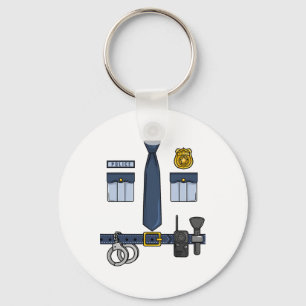 Halloween Policeman Costume Halloween Police Offic Key Ring