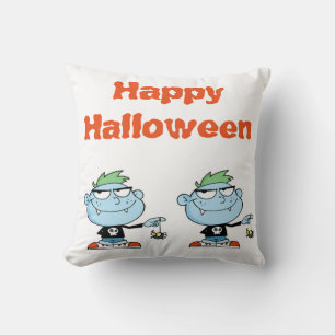 Halloween Polyester Throw Pillow 16" x 16"/Monster
