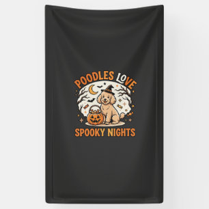 Halloween Poodle Spooky Season Banner