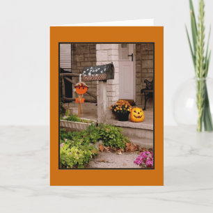 'Halloween Porch' Halloween Card