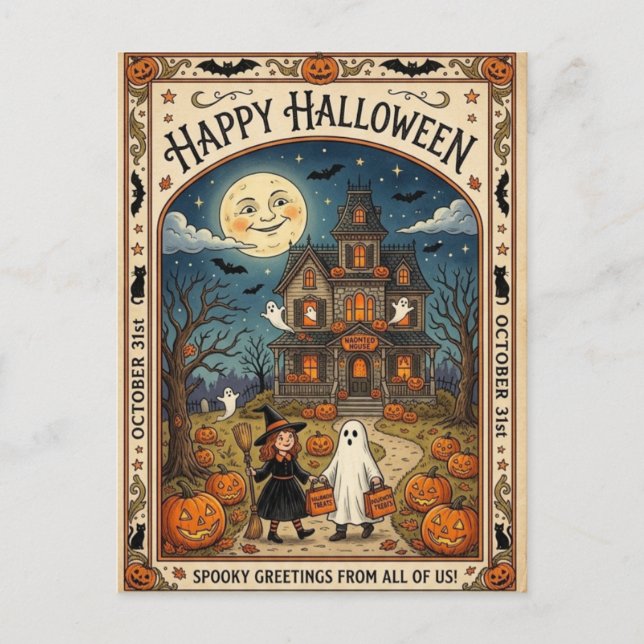 Halloween Postcard (Front)