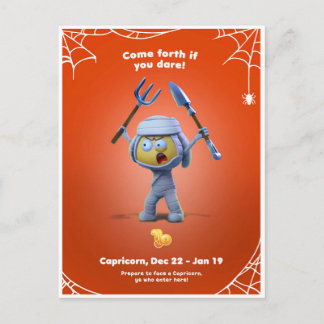 Halloween Postcard for Capricorn