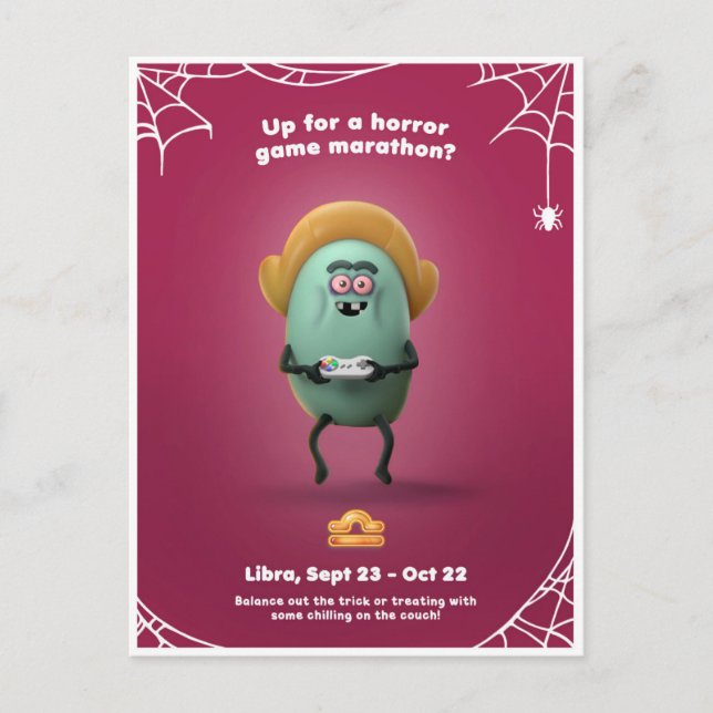 Halloween Postcard for Libra (Front)