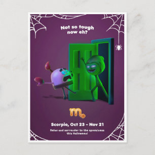 Halloween Postcard for Scorpio