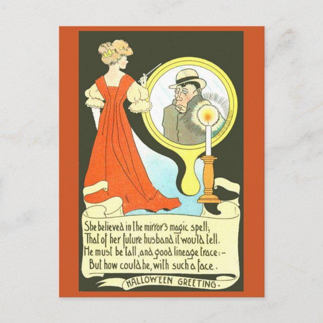 Halloween Postcard for Women Vintage Humour (Front)