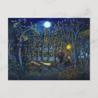 Halloween postcard "Headless Horseman Chase"
