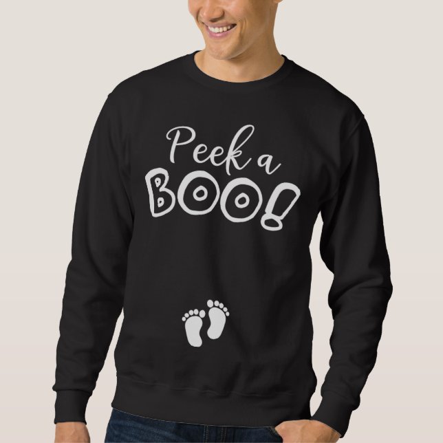 Halloween Pregnancy Announcement Costume for Pregn Sweatshirt (Front)