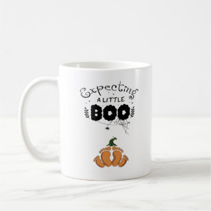 Halloween Pregnancy Mom To Be Expecting Little Boo Coffee Mug