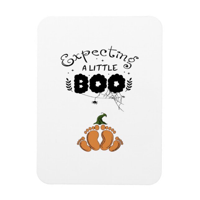 Halloween Pregnancy Mum To Be Expecting Little Boo Magnet (Vertical)
