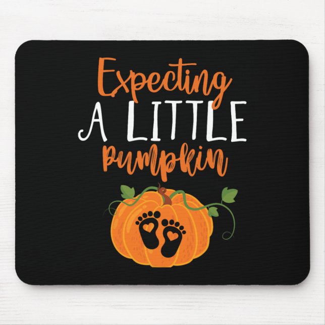 Halloween Pregnancy Mum To Be Expecting Little Pum Mouse Pad (Front)