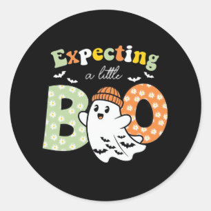 Halloween Pregnancy Pregnance Mum To Be Expecting Classic Round Sticker