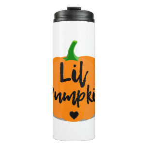 Halloween Pregnancy Shirts For Women Lil Pumpkin Thermal Tumbler